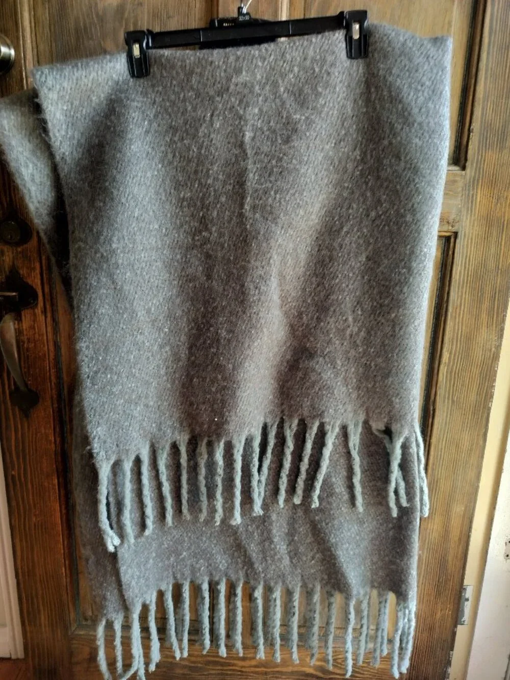 Grey Fleece Throw Blanket
